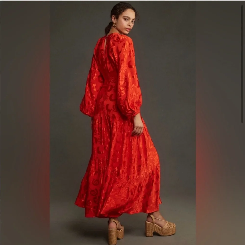 ✨Farm Rio Red Maxi Dress - Picture 2 of 8